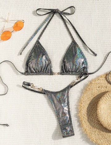 
						Costum de baie SHEIN, gri