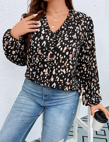 Bluza SHEIN CURVE, negru