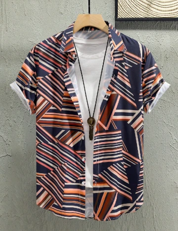 Camasa SHEIN Plus Size Men, mix culori