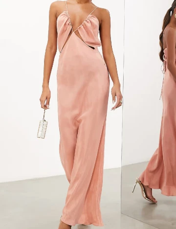 Rochie lunga ASOS, roz