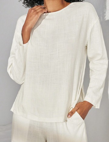 
						Bluza SHEIN, ecru