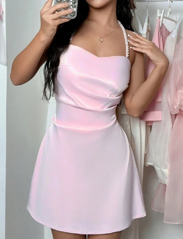 Rochie scurta SHEIN, roz