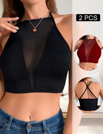 
						Set topuri 2 bucati SHEIN, mix culori
