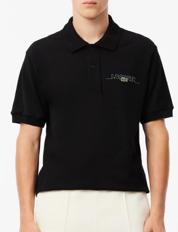 Tricou Lacoste, negru Negru