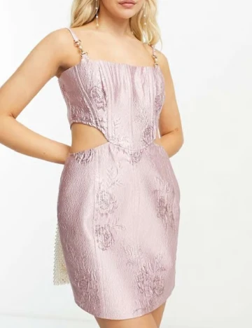 Rochie scurta Miss Selfridge, roz