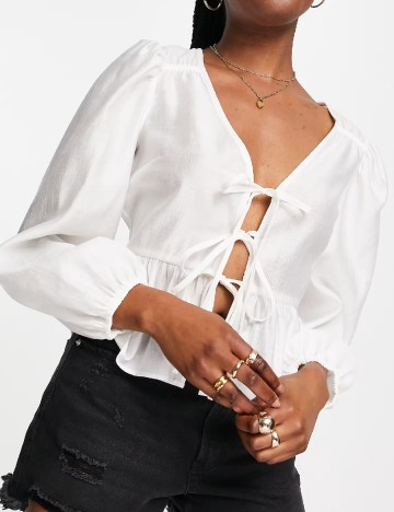 
						Bluza Top Shop, alb