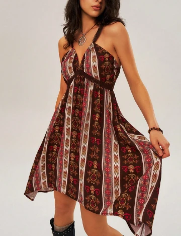 Rochie scurta SHEIN, maro