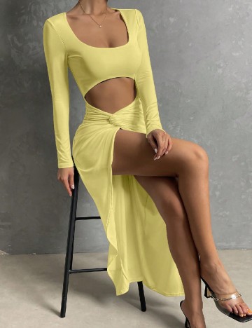
						Rochie lunga SHEIN, galben