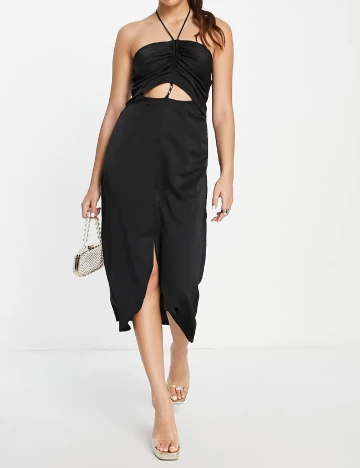 Rochie medie AmyLynn, negru Negru