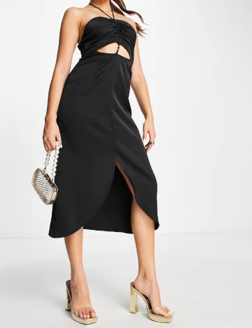Rochie medie AmyLynn, negru Negru