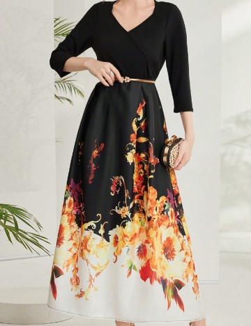 
						Rochie lunga SHEIN, mix culori