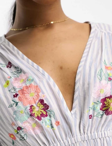 Rochie scurta ASOS, alb/mov Mov