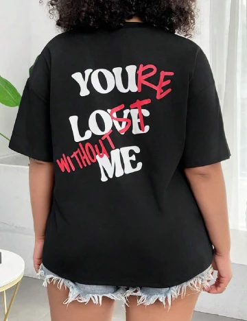 Tricou SHEIN CURVE, negru