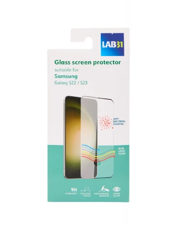 Folie sticla Samsung LAB 31, transparent Albastru