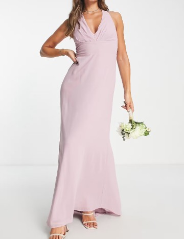 
						Rochie lunga TFNC London, roz