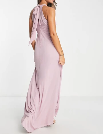 Rochie lunga TFNC London, roz Roz