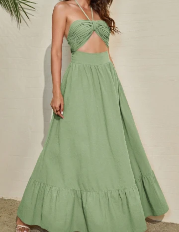 Rochie lunga SHEIN, verde