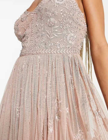 Rochie lunga Beauut, crem Crem