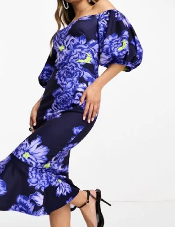 Rochie medie True Violet, albastru