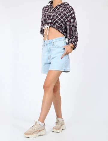 Pantaloni scurti Abercrombie&Fitch, albastru Albastru