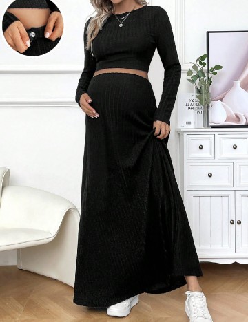 
						Compleu SHEIN Maternity, negru