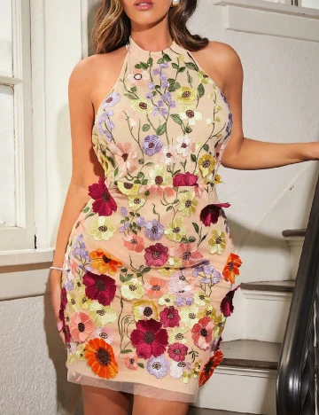 Rochie scurta SHEIN CURVE, floral