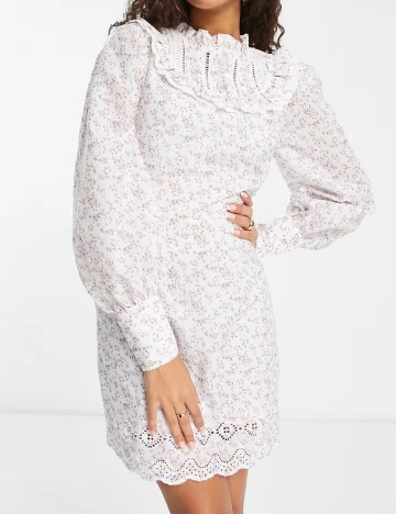Rochie scurta COLLUSION, alb
