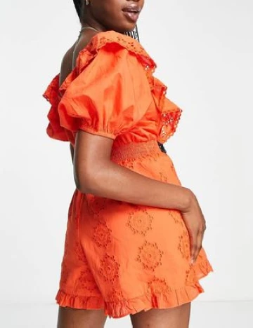 Rochie scurta Miss Selfridge, portocaliu Portocaliu