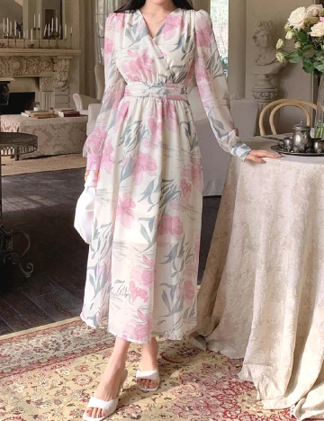Rochie lunga Dazy, floral