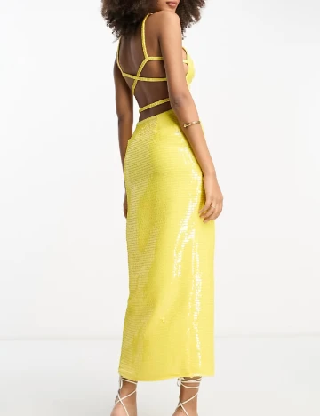 Rochie lunga ASOS, galben Galben
