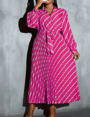 Rochie lunga SHEIN CURVE, roz