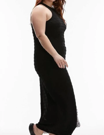 Rochie de plaja Top Shop Plus Size, negru Negru