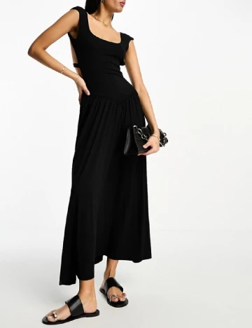 Rochie lunga ASOS, negru Negru