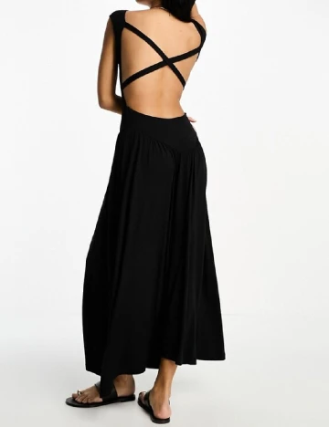 Rochie lunga ASOS, negru Negru