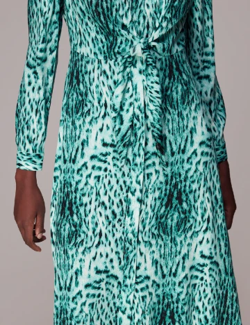 Rochie medie Whistles, turcoaz Albastru