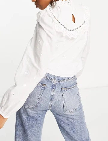 Bluza Miss Selfridge, alb Alb