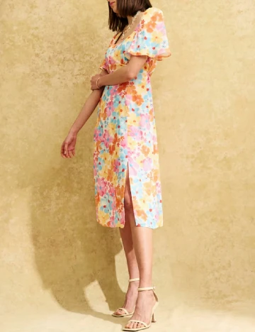 Rochie medie Nobody s child, floral print