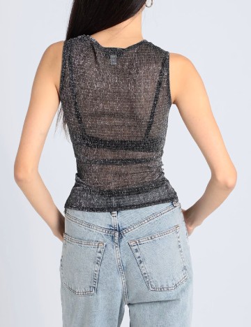Maiou Top Shop, gri inchis