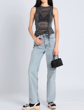 Maiou Top Shop, gri inchis