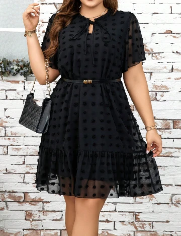 Rochie scurta SHEIN CURVE, negru