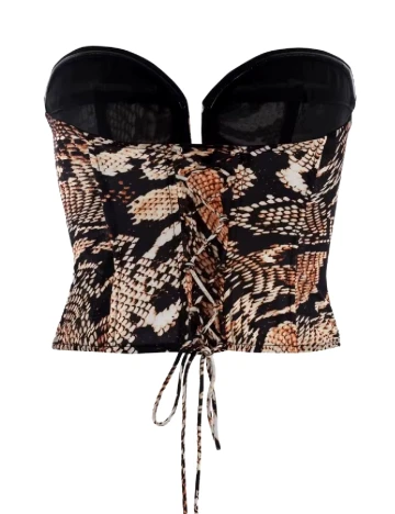 Corset AsYou, animal print Animal print