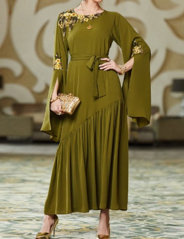 
						Rochie lunga SHEIN, verde