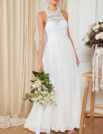 
						Rochie lunga SHEIN, alb