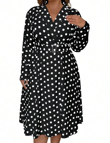 Rochie medie SHEIN CURVE, negru