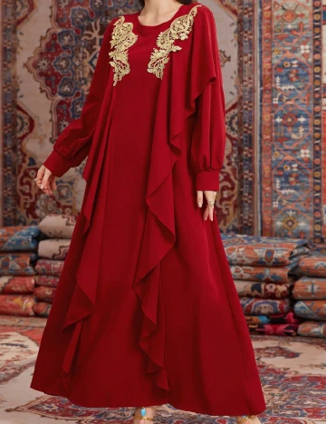 Rochie lunga SHEIN, rosu Rosu