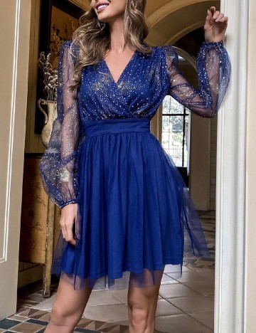 
						Rochie scurta Miss ord, albastru
