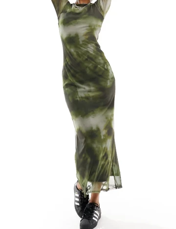 Rochie lunga ASOS, verde Verde