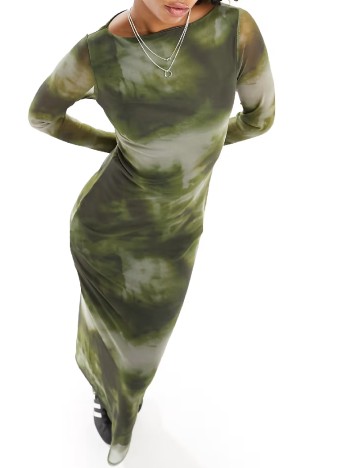 Rochie lunga ASOS, verde