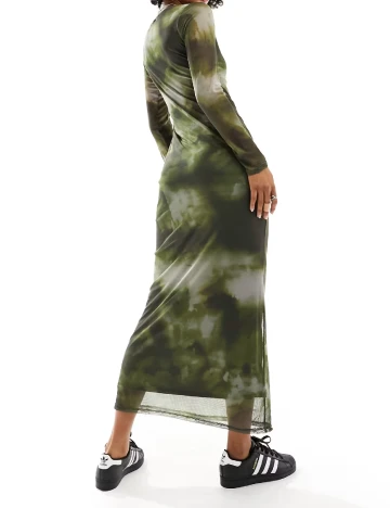 Rochie lunga ASOS, verde Verde