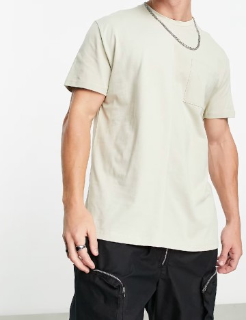 
						Tricou ASOS, bej